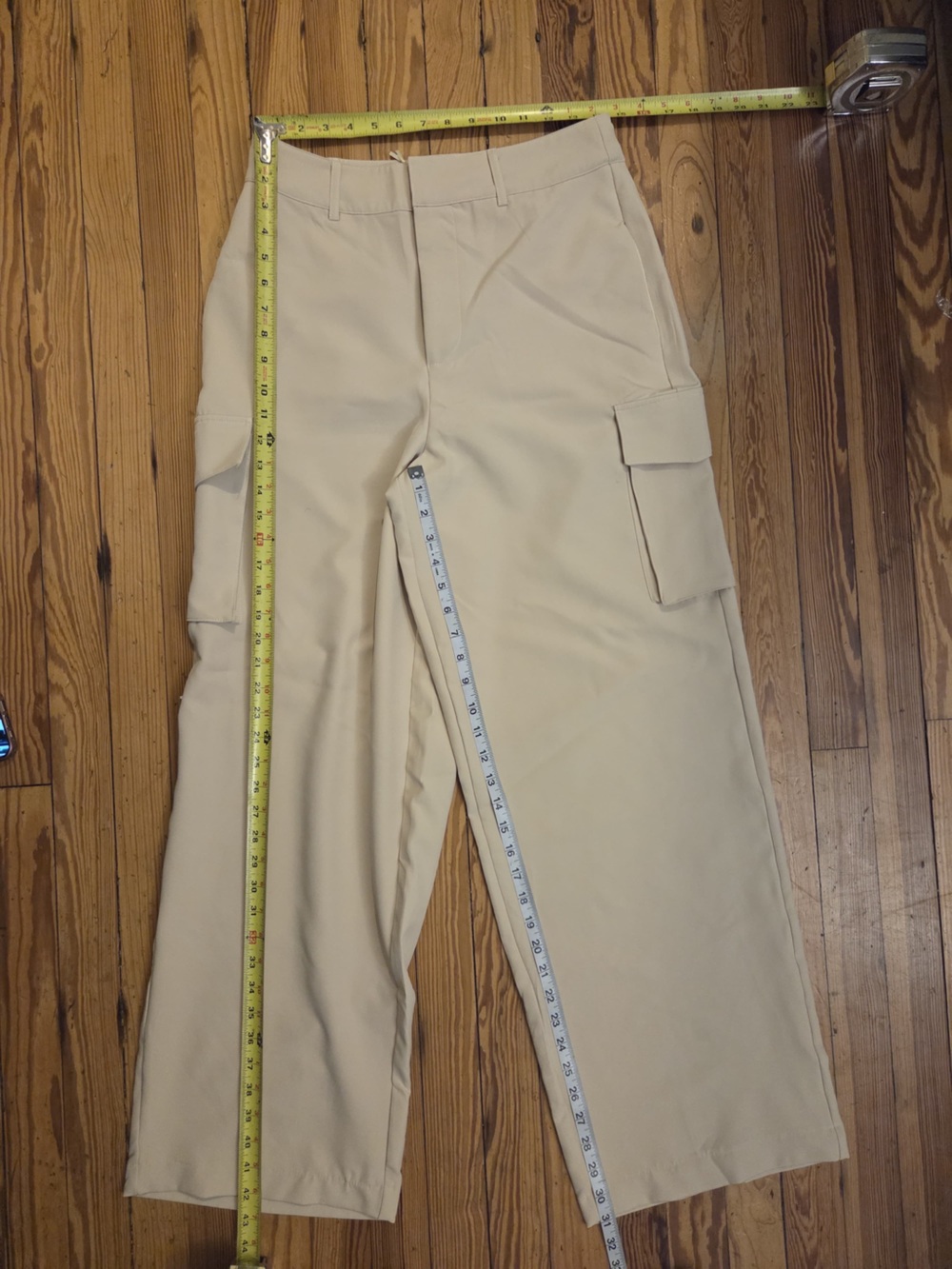 By Design Aliyah Khaki Cargo 90’s Style Women’s Wide-Leg Pants - Picture 7 of 8